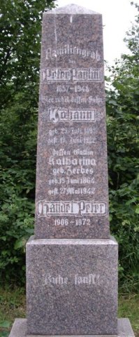 Paulini Peter 1857-1948 Zerbes Kath 1864-1962 Grabstein
